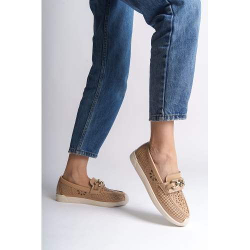 Lisinya948  Bağcıksız Ortopedik Rahat Taban Çiçek Desenli Babet Ayakkabı KT Ten Lisinya948  Bağcıksız Ortopedik Rahat Taban Çiçek Desenli Babet Ayakkabı KT Ten