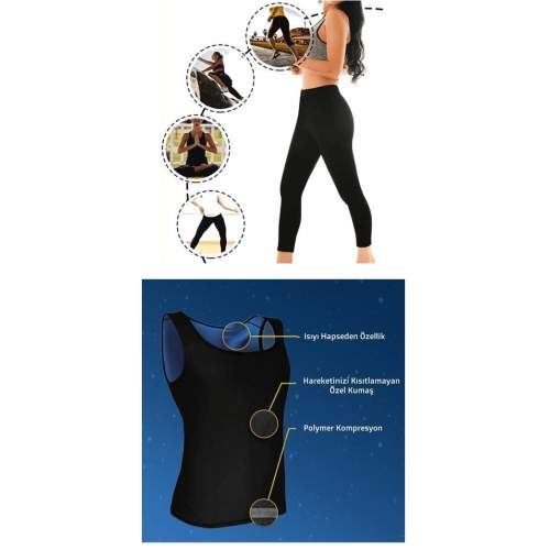 Termal Sauna Tayt + Atlet TAKIM ( S )  Neotex Terletme Takımı Termal Sauna Tayt + Atlet TAKIM ( S )  Neotex Terletme Takımı