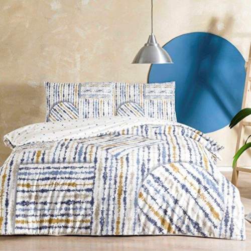 Ranforce Tek Kişilik Nevresim Takımı Cosmo Mavi Ranforce Tek Kişilik Nevresim Takımı Cosmo Mavi