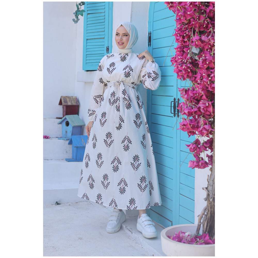 Kuşaklı Elbise Siyah