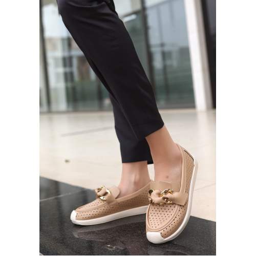 Nude Cilt Babet Ayakkabı Nude Cilt Babet Ayakkabı