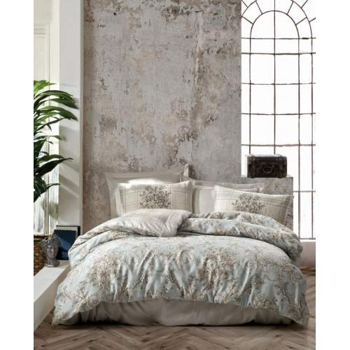 Çift Kişilik Saten Nevresim Takımı Terry Bej Çift Kişilik Saten Nevresim Takımı Terry Bej