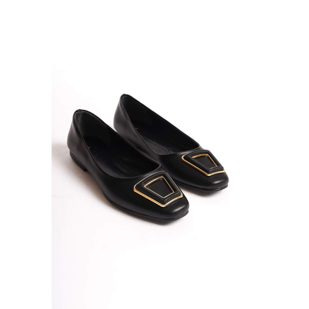 Lisinya948  Bağcıksız Ortopedik Rahat Taban Toka Detaylı Kadın Babet Ayakkabı ST Siyah Lisinya948  Bağcıksız Ortopedik Rahat Taban Toka Detaylı Kadın Babet Ayakkabı ST Siyah