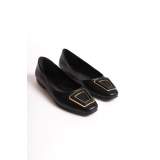 Lisinya948  Bağcıksız Ortopedik Rahat Taban Toka Detaylı Kadın Babet Ayakkabı ST Siyah Lisinya948  Bağcıksız Ortopedik Rahat Taban Toka Detaylı Kadın Babet Ayakkabı ST Siyah