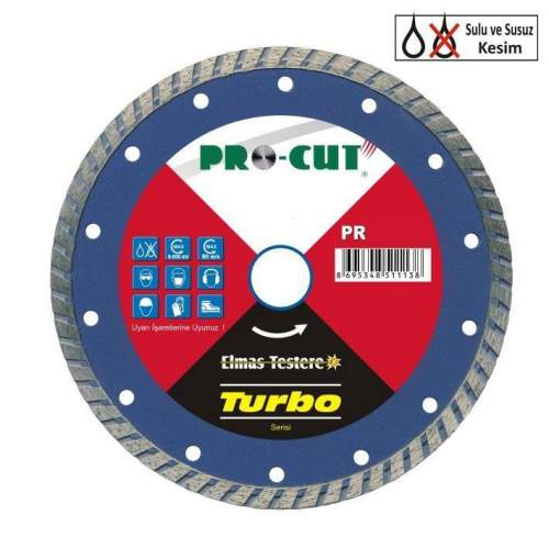 Procut AB 180 mm Turbo Kanallı Elmas Testere Procut AB 180 mm Turbo Kanallı Elmas Testere