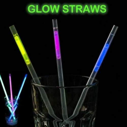 Karanlıkta Parlayan Glow  Fosforlu Pipet 3 Renk 3 Adet Karanlıkta Parlayan Glow  Fosforlu Pipet 3 Renk 3 Adet