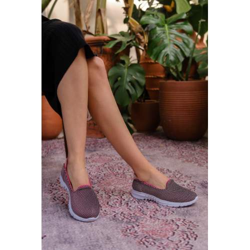 Fuşya Desenli Streş Babet Ayakkabı Fuşya Desenli Streş Babet Ayakkabı