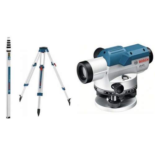 Bosch GOL 26 D+BT 160 Tripod+GR 500 Mira 100 Metre Optik Nivelman Bosch GOL 26 D+BT 160 Tripod+GR 500 Mira 100 Metre Optik Nivelman