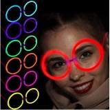 Glow Stick Yuvarlak Gözlük - Glow Partisi Gözlükleri - Glow Stick Gözlük 12 Adet
