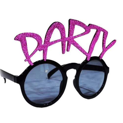 Party Yazılı Fuşya Renk Parti Gözlüğü 15x7 cm Party Yazılı Fuşya Renk Parti Gözlüğü 15x7 cm