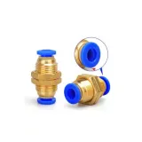 Pnömatik Perde Geçişli Nipel 8mm (Lisinya)