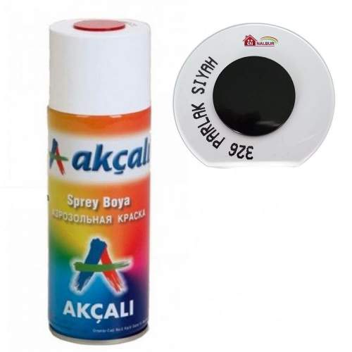 Akçalı Sprey Boya 400 ml 326 Parlak Siyah Akçalı Sprey Boya 400 ml 326 Parlak Siyah