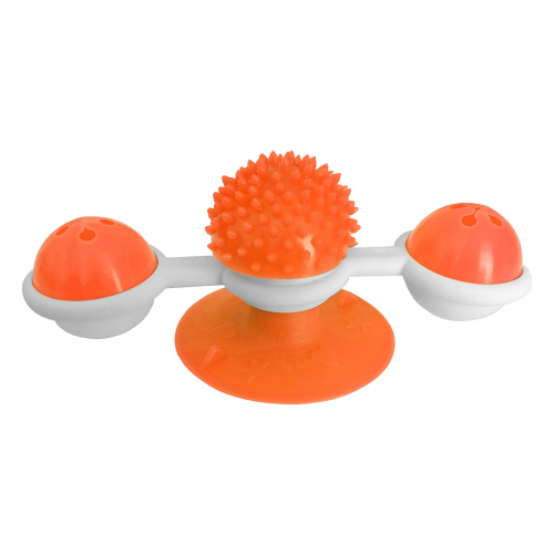 Vantuzlu Fırıldak Toplu Dönen Kedi Oyuncağı 8 cm-18 cm Turuncu Vantuzlu Fırıldak Toplu Dönen Kedi Oyuncağı 8 cm-18 cm Turuncu