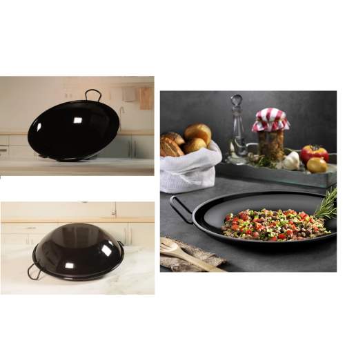 Wog Tipi Derin Sac Kavurma Tavası - Kamp - Piknik için 28 Cm Emaye Wog Tipi Derin Sac Kavurma Tavası - Kamp - Piknik için 28 Cm Emaye