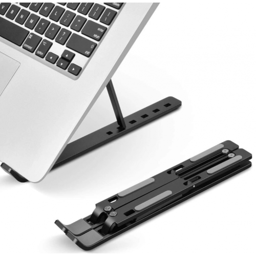 Pratik 7 Kademeli Ayarlı Katlanabilir Laptop Tablet Standı Siyah Pratik 7 Kademeli Ayarlı Katlanabilir Laptop Tablet Standı Siyah