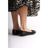 Lisinya948  Bağcıksız Ortopedik Rahat Taban Toka Detaylı Kadın Babet Ayakkabı ST Siyah Lisinya948  Bağcıksız Ortopedik Rahat Taban Toka Detaylı Kadın Babet Ayakkabı ST Siyah