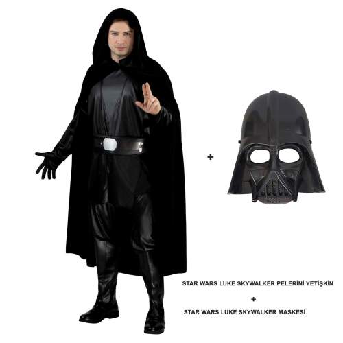 Star Wars Luke Skywalker Pelerini Yetişkin Ve Maskesi Star Wars Luke Skywalker Pelerini Yetişkin Ve Maskesi