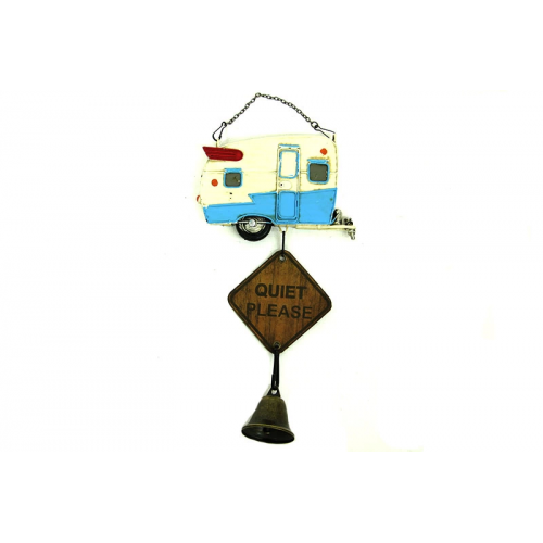 Vintage Tasarım Dekoratif Metal Karavan Lütfen Sessiz Olunuz Vintage Tasarım Dekoratif Metal Karavan Lütfen Sessiz Olunuz
