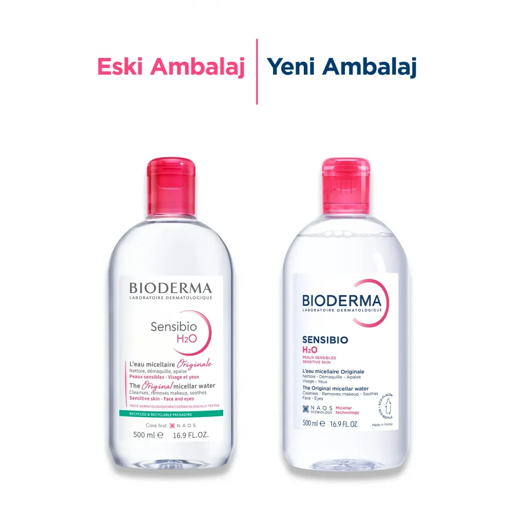 Bioderma Sensibio H2O Hassas ve Normal Ciltler için Micellar Makyaj Temizleme Suyu 500 ml Bioderma Sensibio H2O Hassas ve Normal Ciltler için Micellar Makyaj Temizleme Suyu 500 ml