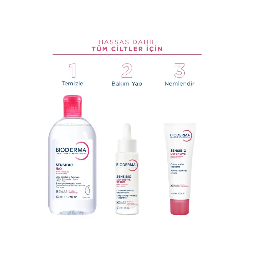 Bioderma Sensibio H2O Hassas ve Normal Ciltler için Micellar Makyaj Temizleme Suyu 500 ml Bioderma Sensibio H2O Hassas ve Normal Ciltler için Micellar Makyaj Temizleme Suyu 500 ml