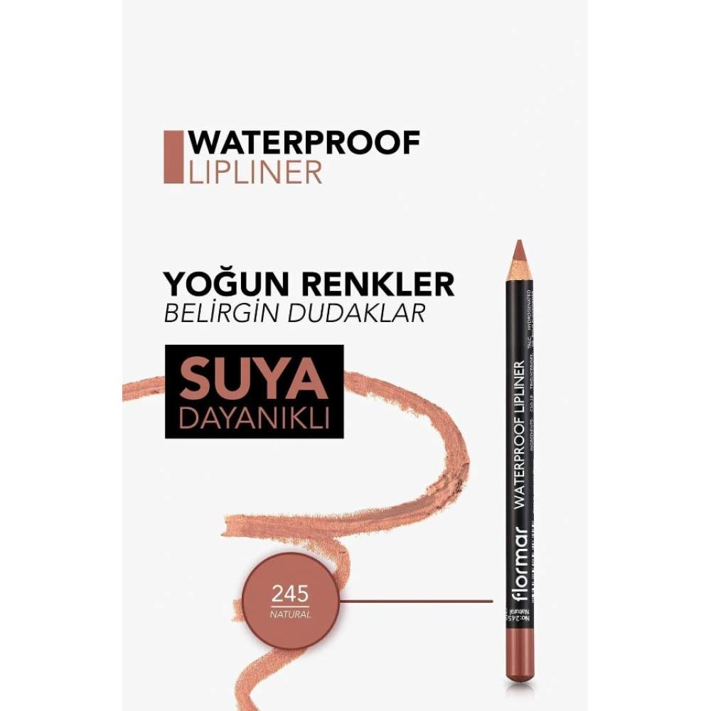 Flormar 245 Natural Waterproof Lipliner Sudan Etkilenmeyen Dudak Kalemi Flormar 245 Natural Waterproof Lipliner Sudan Etkilenmeyen Dudak Kalemi