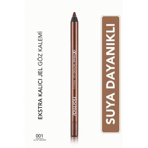 Flormar Extreme Tattoo Gel Pencil 001 Glitzy Brown Göz Kalemi Flormar Extreme Tattoo Gel Pencil 001 Glitzy Brown Göz Kalemi