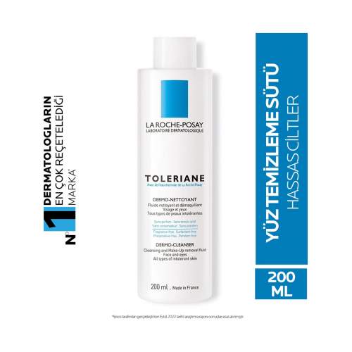 La Roche-Posay Toleriane Dermo Nettoyant 200 ml Yüz Temizleme Ürünü La Roche-Posay Toleriane Dermo Nettoyant 200 ml Yüz Temizleme Ürünü