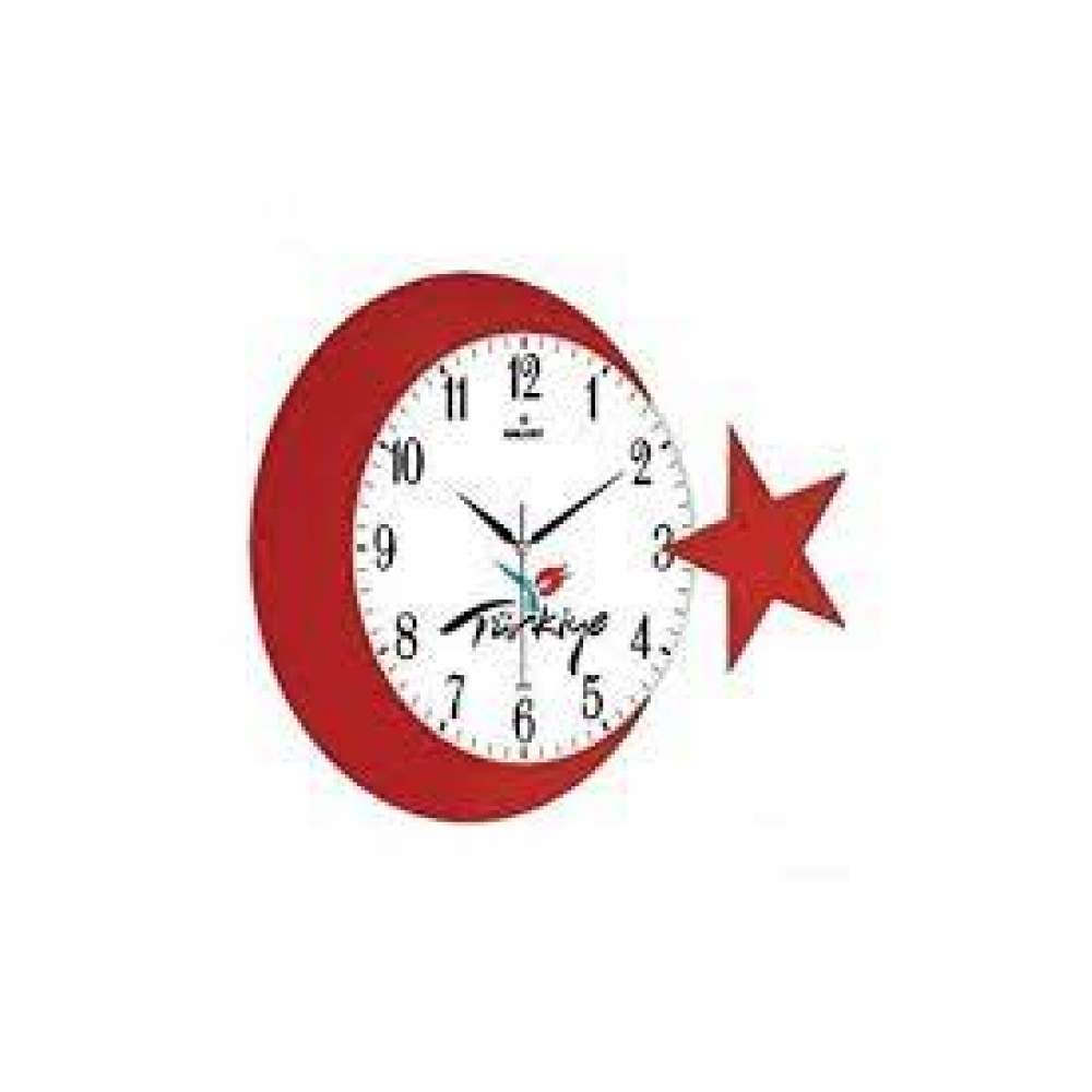 Ay yıldız türkiye duvar saati Ay yıldız türkiye duvar saati