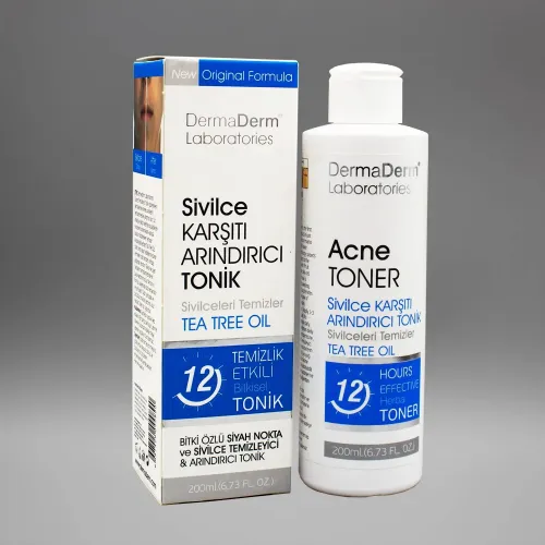 DermaDerm Sivilce Temizleme Toniği 200 Ml. DermaDerm Sivilce Temizleme Toniği 200 Ml.